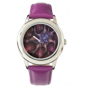 Reloj De Pulsera Magnífico Resumen Brillante Fractal a rayas