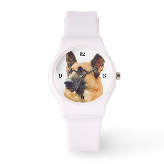 Reloj De Pulsera Magnífico retrato alemán de pastor para mamá (Anverso)