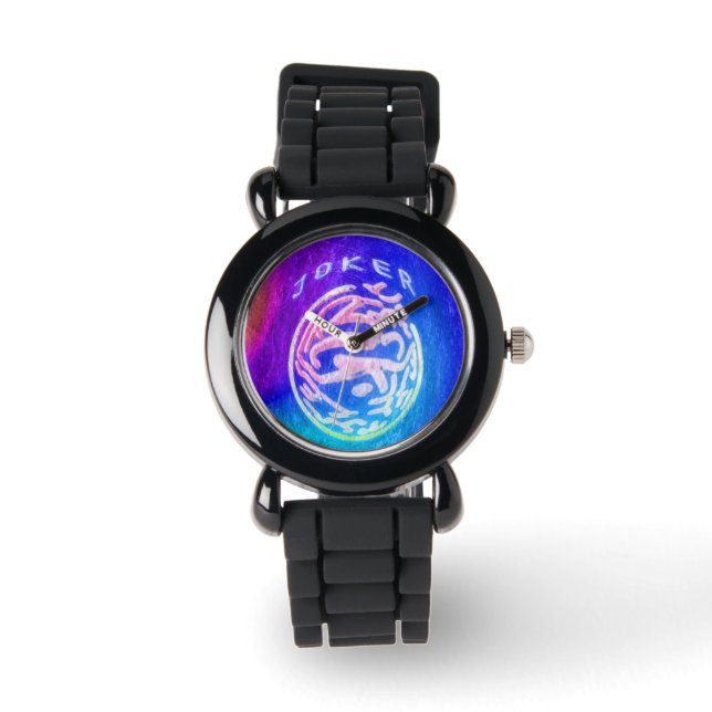 Reloj De Pulsera Mah Jongg Purple Joker Watch (Anverso)