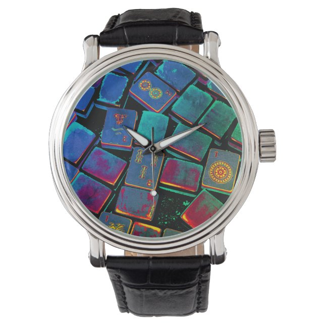 Reloj De Pulsera Mah Jongg Tiles Watch (Anverso)