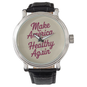 Reloj De Pulsera MAHA Haz que América sea Saludable de Nuevo Patrió