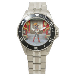 Reloj De Pulsera Maiden, guerrero asiático