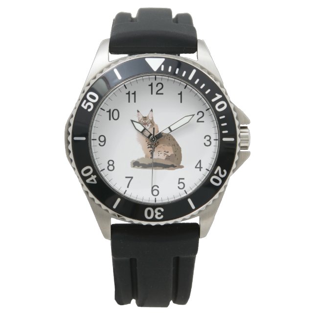 Reloj De Pulsera Maine Coon Cat (Anverso)