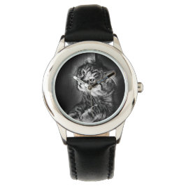 Reloj De Pulsera Maine Coon Cat Watch (niño)