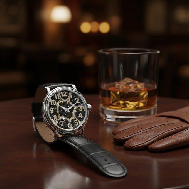 Reloj De Pulsera Majestic 3D Sculpted Silver Wolf Wildlife  (Subido por el creador)