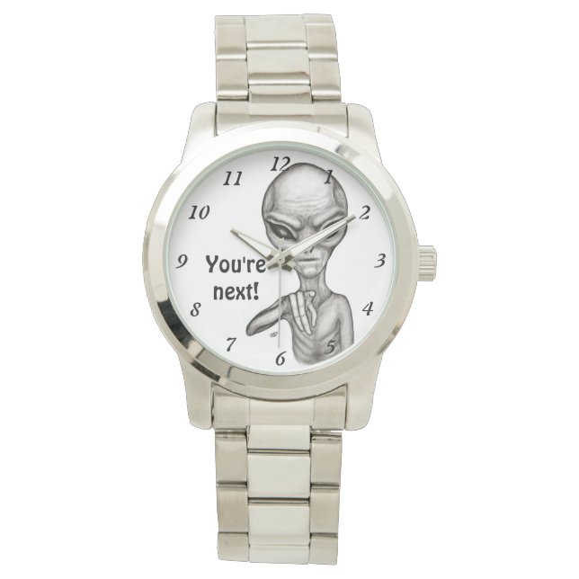 Reloj De Pulsera ¡Mala Alien, eres la siguiente! (Anverso)
