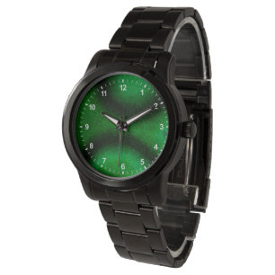 Reloj De Pulsera Malakita circular verde