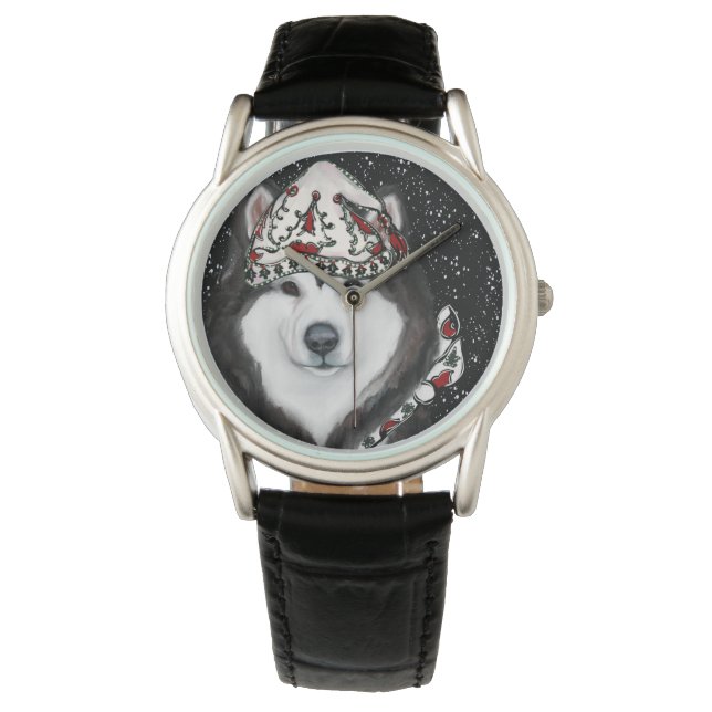 Reloj De Pulsera Malamute de Alaska (Anverso)
