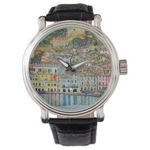 Reloj De Pulsera Malcesine en el lago de Garda de Gustav Klimt