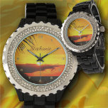 Reloj De Pulsera Malecon Sunset 2441<br><div class="desc">Pintando la colección "Malecon Sunset 2441" La vigilancia Diamante de imitación de las mujeres brilla con una cara de personalizable, te encantará mirar tu reloj por el momento. Personalice en la página del producto o haga clic en el botón "Personalizar" para obtener más opciones de diseño. Diseño creado a partir...</div>