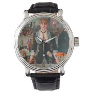 Reloj De Pulsera Malhumorado Barman Parisino Manet Un Bar en el Fol