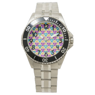 Reloj De Pulsera Malla del triángulo de Bauhaus