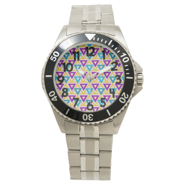 Reloj De Pulsera Malla del triángulo de Bauhaus (Anverso)