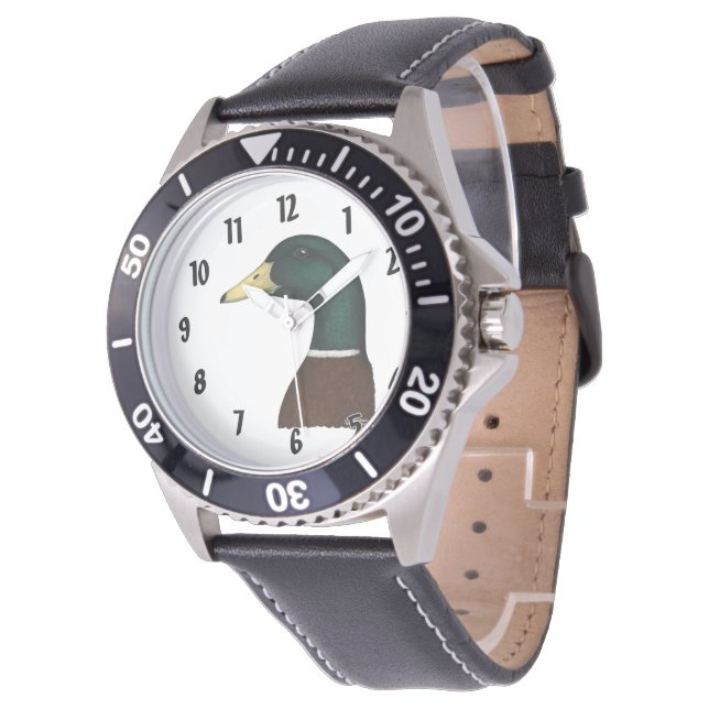 Reloj De Pulsera Mallard Drake Head (Angular)
