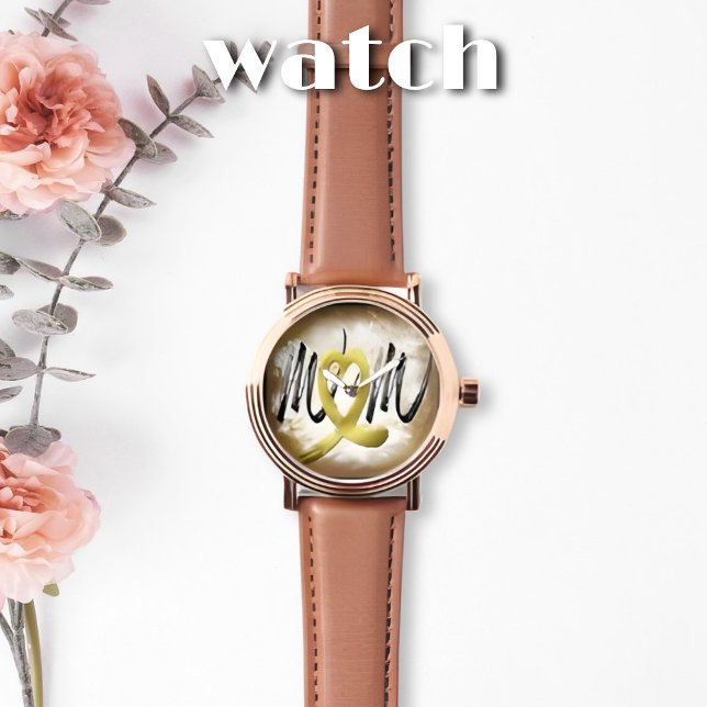 Reloj De Pulsera Mamá corazón de oro (Subido por el creador)