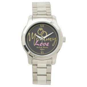 Reloj De Pulsera Mamá de lujo simple nombra a Personalizado persona