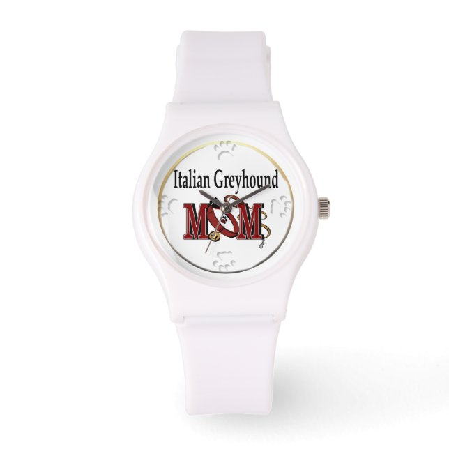 Reloj De Pulsera Mamá del Greyhound Italiano (Anverso)
