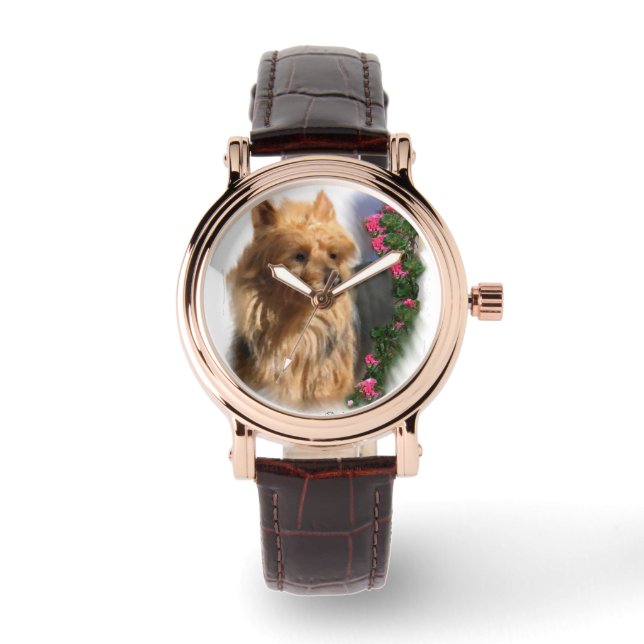 Reloj De Pulsera Mamá del Terrier Australiano (Anverso)