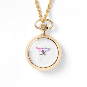 Reloj De Pulsera Mamá y papá padres nuevos añaden nombre fecha de c