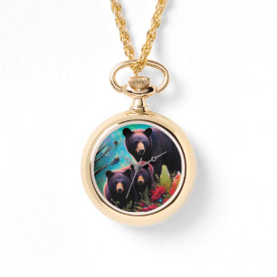 Reloj De Pulsera Mami Bear y Cubs