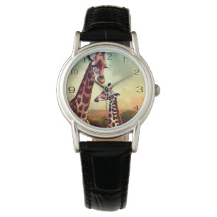 Reloj De Pulsera Mami Y Giraffe De Bebé