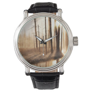 Reloj De Pulsera Mañana de Yellowstone helado