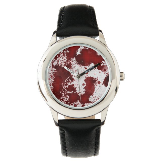 Reloj De Pulsera Manchas de sangre de caída (Anverso)