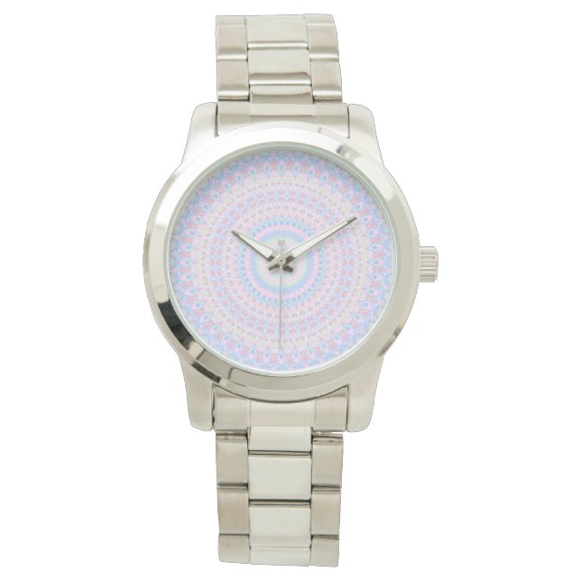 Reloj De Pulsera Mandalá Colorido   (Anverso)