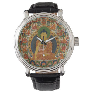Reloj De Pulsera Mandala completa pintada Bhutanese