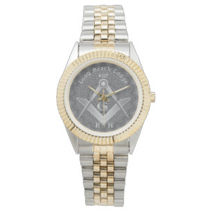 Reloj De Pulsera Mandala Monograma Masonic Lodge Watch