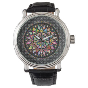 Reloj De Pulsera Mandala. Paz, amor, vigilancia