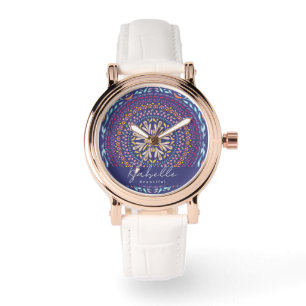 Reloj De Pulsera Mandala Purple