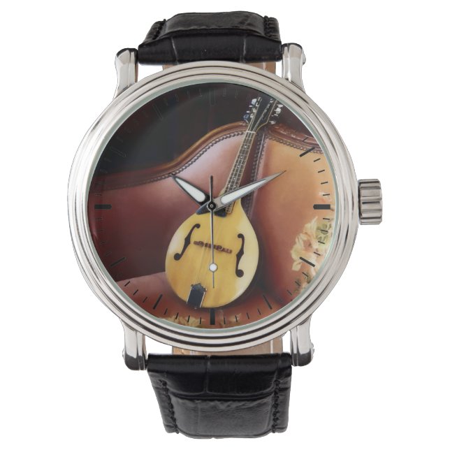 Reloj De Pulsera Mandolin en el sofá (Anverso)