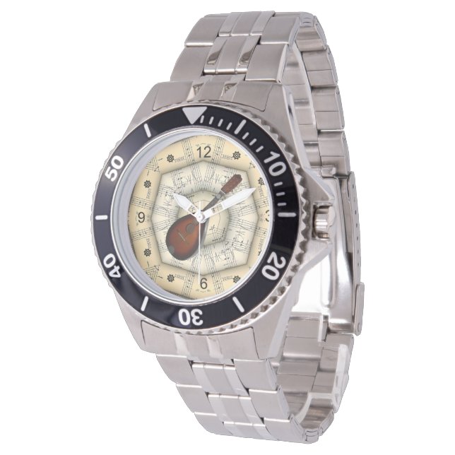 Reloj De Pulsera Mandolin ~ Extraño Diseño Musical ~ Único ~ (Angular)
