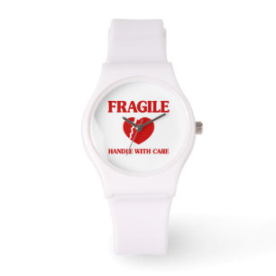 Reloj De Pulsera Manejar con cuidado el corazón frágil
