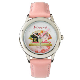 Reloj De Pulsera Maneki Neko Lucky Poiluna