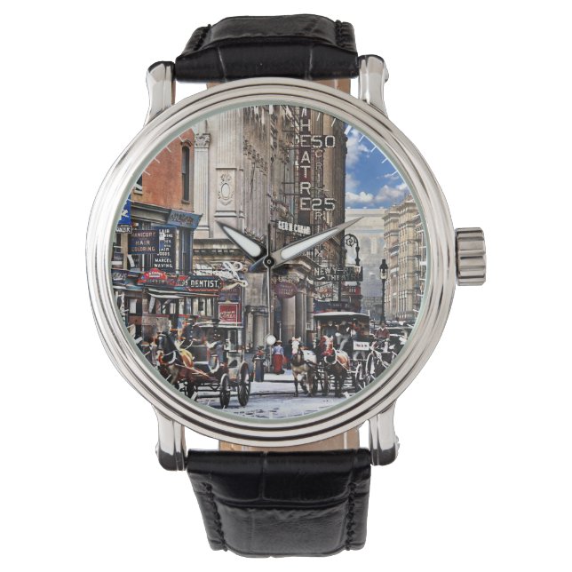 Reloj De Pulsera Manhattan NY – Long Acre Square Nueva York c1905 (Anverso)