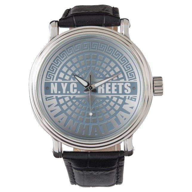 Reloj De Pulsera Manhole Covers Manhattan (Anverso)