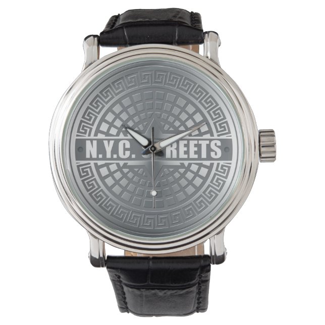 Reloj De Pulsera Manhole NYC (Anverso)