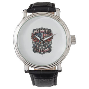 Reloj De Pulsera Manillares de Libertad Patriótica Motociclista Lib