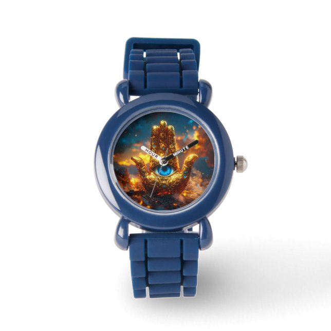 RELOJ DE PULSERA MANO DE HAMSA - BUDISMO ZEN (Anverso)