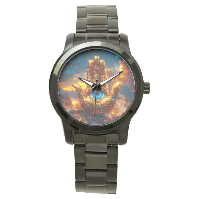RELOJ DE PULSERA MANO DE HAMSA - BUDISMO ZEN (Anverso)