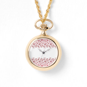 Reloj De Pulsera Manojos de flores rosados