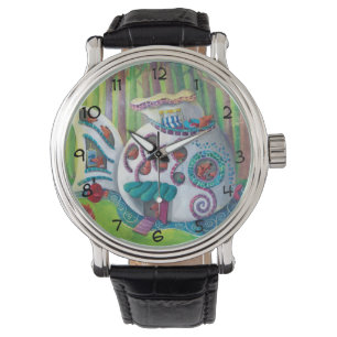 Reloj De Pulsera Mansión mágica de los pescados en el bosque