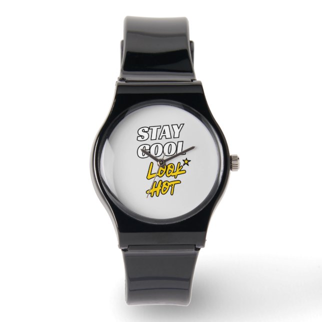 Reloj De Pulsera Mantén Guay Look Hot 🔥 Stylish Personalizado Watc (Anverso)