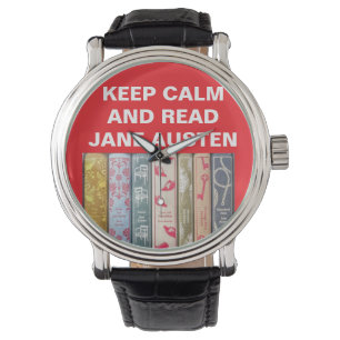 Reloj De Pulsera Mantén la calma, lee a Jane Austen