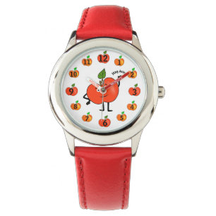 Reloj De Pulsera Mantén la jugosidad – Manzana Roja Adorable