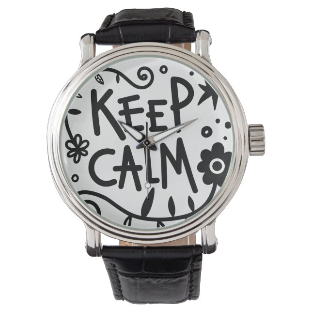 Reloj De Pulsera Mantener la calma (Anverso)