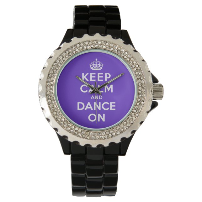 Reloj De Pulsera Mantener la calma y bailar (Anverso)