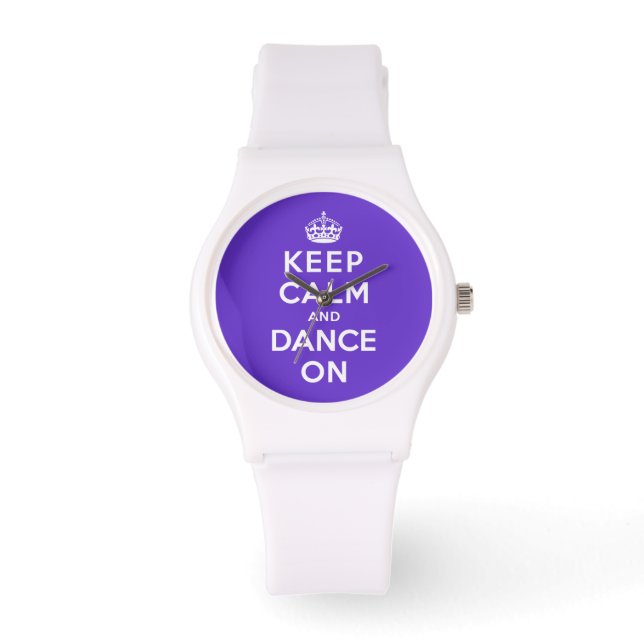 Reloj De Pulsera Mantener la calma y bailar (Anverso)